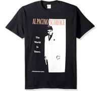 Al Pacino The World is Yours Adult Mens T Shirt Black