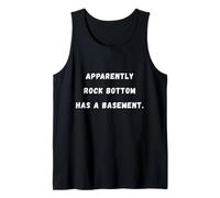 Al parecer, la parte inferior tiene un sótano. Sarcástico Saying Tee Camiseta sin Mangas