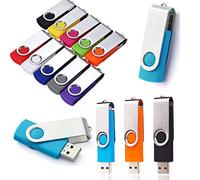Al por mayor, Lote, Paquete - 5X/10X/20 Unidades Flash USB Metálicas Jump Thumb Drives Disco Pen de Almacenamiento Plegable (1GB, 5UNIDADES)