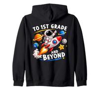 Al Primer Grado y más allá del Primer día de Clases del Astronauta Sudadera con Capucha