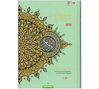 Al-Quran Al-Karim The Noble Quran 200 Etiqueta de versos + 30 etiquetas de Juz Negro B5 (7 x 10 pulgadas)