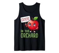 Al recolector de Manzanas más Lindo del huerto le Encanta Recoger Manzanas a los niños Camiseta sin Mangas