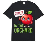 Al recolector de Manzanas más Lindo del huerto le Encanta Recoger Manzanas a los niños Comfort Colors Adult Heavyweight T-Shirt