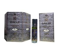Al Rehab Dakar Perfume en roll-on, sin alcohol, 6 x 6 ml
