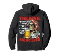 (AL Reverso) El Diablo me susurró Que voy a por ti Sudadera con Capucha