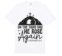 Al Tercer día resucitó Corintios 15 3 Resurrección Comfort Colors Adult Heavyweight T-Shirt