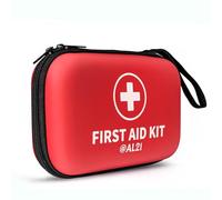@AL21 Kit de primeros auxilios multiusos, 184 piezas, kit de emergencia para el hogar, viajes, coche, negocios, lugar de trabajo y oficina, suministros de emergencia portátiles para cortes menores