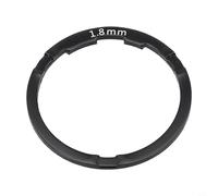 AL6061 Espaciador de buje libre de aluminio para uso en bicicleta de carretera con enfoque en el pedalier y alineación funcional del volante de inercia del casete (plata 2 mm)