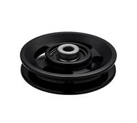 Al6061 para rodillo de rueda de polea con rodamientos 6202RS para sistemas de bloque de polea, rendimiento a prueba de polvo de bajo ruido (114 mm rojo)