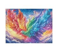 ala Colorida Rompecabezas 500 Piezas Cartón para Expertos Mejora Atención Diversión Grupal Decoración Artística Regalo Navideño Original 500 PCS