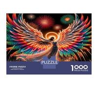 ala de fénix Fuego 1000 Piezas Clásico Renacimiento mítico ardiente Paquete De Puzzle, Cartón Premium - Hit Entre Los Mayores, Regalo De Inauguración, Diversión En Casa O Fiestas 52x38cm/1000pcs