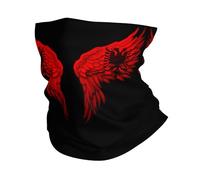 ala De La Bandera De Los Albaneses De Albania Unisex Bufanda Tubular Multifuncional Braga De Cuello Resistente Al Viento Snood para Yoga Correr Ciclismo Verano