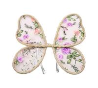 Ala de mariposa de encaje para niños, alas de encaje angélicas, accesorios de ala de mariposa atractiva para juegos de fantasía y fotografía, fiesta de cumpleaños
