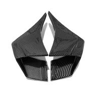 ala de Pico para Kawasaki para Ninja 400 Motocicletas Panel Lateral Carenado Winglet Aerodinámico Kit Alas Alerones ala Fija(Carbon Fiber Look)