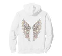 ala de Piedras Preciosas minerales de Sudadera con Capucha