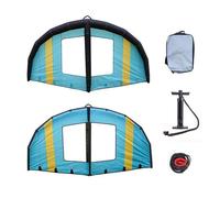 Ala inflable, ala ligera de kitesurf con sistema de inflado doble, cometa portátil de aluminio de mano para jugar en tierra, nieve y agua