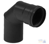 Ala spa Codo Aeternum Negro 90 Grados Para Pellet 8 cm