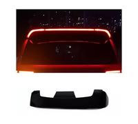 Ala trasera con luz Led Compatible con Toyota Prado Land Cruiser 2008-2021 convertir alerón luz de freno Kit de carrocería accesorios de coche(Black)