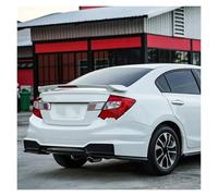 ala Trasera para Civic 4 Puertas 2012 2013 2014 2015 Sedan MODULO Estilo Alerón Trasero para Maletero con Lámpara De Luz Freno LED Alerón Superior(Blanco)