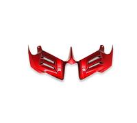 ala Viento Motocicleta para YZF-R25 para YZF-R3 para YZF-R6 2008-2016 Alerón Delantero Desnudo para Motocicleta Winglet Kit De Alerón Aerodinámico Alerón Moto(Red)