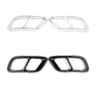 ALaaaaL Embellecedor Cubierta Tubo Escape para BMW X5 G05 X6 G06 X7 G07 2018 2019 2020 2021 2022,Tubo Escape Cubierta Puntas Silenciador Tubo Escape Embellecedor,B-Black