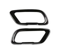 ALaaaaL Embellecedor Cubierta Tubo Escape para BMW X5 G05 X6 G06 X7 G07 2019 2020 2021 M Sport,Tubo Escape Cubierta Puntas Silenciador Tubo Escape Embellecedor,A-Nero