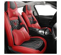 ALaaaaL Fundas para Asientos de Coche para BMW 2 Series F23 Convertible 2014-2021,Juegos De Cubreasientos Cuero PU Delanteros Y Traseros Interior Accesorios,C-Black Red Deluxe