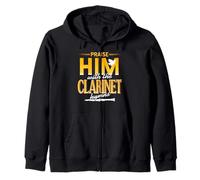 Alaba con Clarinete Himnos Espirituales Sudadera con Capucha