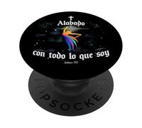 Alabado con Todo lo Que Soy Culto Danza Cristiana Salmos 150 PopSockets PopGrip Adhesivo