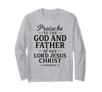 Alabado sea Dios Padre de Jesús Escritura 2 Corintios 1:3 Manga Larga