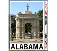 Alabama Calendar 2026 - 2027: Two Year Scheduler 2026 to 2027 with Durable Pages Open Boxes and Holiday Highlights for Gift Giving