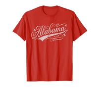 Alabama Floral Script Boutique Distressed Women's & Girls Camiseta