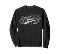 Alabama Floral Script Boutique Distressed Women's & Girls Sudadera