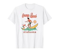 Alabama Orange Beach Surfer AL Surfing Beach Vacaciones Camiseta