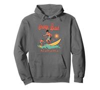 Alabama Orange Beach Surfer AL Surfing Beach Vacaciones Sudadera con Capucha