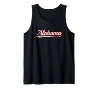 Alabama Vintage Varsity Distressed Throwback Style Camiseta sin Mangas