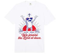 Alabamos al Señor en Dawn Frog Christian Comfort Colors Adult Heavyweight T-Shirt