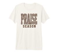 Alabanza Temporada Fe Cristiana Cita Floral Adoración Camiseta Premium