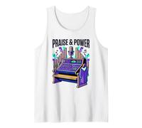 Alabanza y Poder Adoración Iglesia Música Cristiana Ministerio Sonido Camiseta sin Mangas