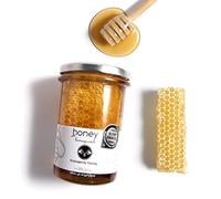 Alabasinis Miel Griega con Panal | Natural y Artesanal | 400g | Miel griega con panal, natural y artesanal, con aroma intenso y textura única.