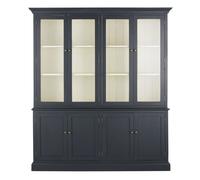 Alacena con 8 puertas color gris antracita 180 cm