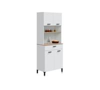 Alacena nitza blanco artik (blanco mate) - natur 72 x 185 x 40 cm