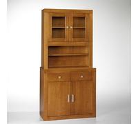 Alacena, Realizada en Madera de Pino Maciza, Serie Kalpe. Realizada en Color Cerezo Claro. Medidas: 187x42 cm (Alto x Fondo) (91 cm de Ancho)