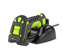 Alacrity Escáner de código de barras industrial 2D mejorado con base de carga inalámbrica, Bluetooth y distancia de transmisión de 1968 pies, 433 MHz, escáner inalámbrico 2 en 1 de código de barras a