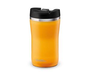 Aladdin Barista Café Thermavac Leak-Lock Termo Café 250ml Sun Yellow - Botella Termica Acero Inoxidable - Termo Café Pequeño Se Mantiene Caliente 2,5 Horas - Libre de BPA - Apta Para Lavavajillas