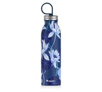 Aladdin Chilled Style Thermavac Botellas Termicas Agua Acero Inoxidable 0.55L Lotus Navy - Botella Agua Se Mantiene Fría 9 Horas - Botella Termica Libre de BPA - Apta Para Lavavajillas