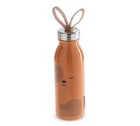 Aladdin Zoo Thermavac Stainless Steel Water Bottle 0.43L Perro - Lazo Para Dedo de Silicona Suave - Botella de Agua Reutilizable con Aislamiento al Vacío - Se Mantiene Fría 7 Horas - Libre de BPA