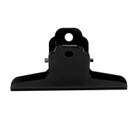Aladeno Clips Bulldog Extra Grandes Carpetas de Metal Clip Material Metálico Agarre Fuerte Clip de Carpeta de Oficina de Gran Tamaño para el Hogar Escuela Oficina (Negro)