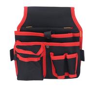Aladeno Pochette à outils en tissu Oxford pour électricien, étanche, résistante à l'usure, sac à outils de jardin, sac de ceinture utilitaire pour électriciens, réparateurs et