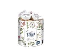 Aladine 03753 - Sellos de Campestre con tinta de espuma y goma, para cartería, bala diaria, álbumes de recortes, ocio creativo, dibujo - Creative Stamp - Idea de regalo para niños adultos